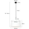 Steinhauer Sparkled Light Lampa Wisząca czarny, 1-punktowy