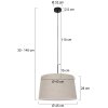 Steinhauer Sparkled Light Lampa Wisząca czarny, 1-punktowy