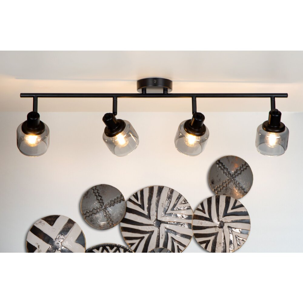 Lucide BJORN Lampa Sufitowa Czarny, 4-punktowe main product photo