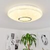 Auxerre Lampa Sufitowa LED Biały, 2-punktowe, Zdalne sterowanie, Zmieniacz kolorów