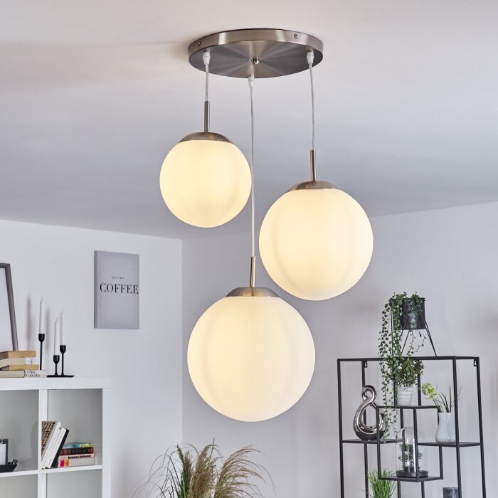 Cochuna Lampa Wisząca nikiel matowy, 3-punktowe