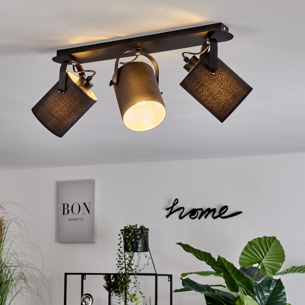 Puelches Lampa Sufitowa Czarny, 3-punktowe main product photo