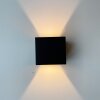 Fischer & Honsel Thore Lampa ścienna LED Czarny, 2-punktowe