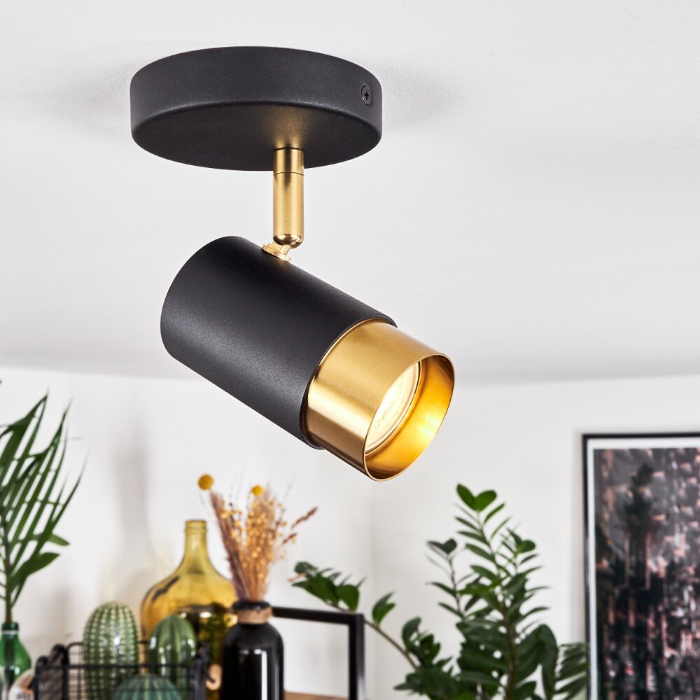 Campanas Lampa Sufitowa Mosiądz, Czarny, 1-punktowy main product photo