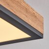 Salmi Lampa Sufitowa LED Wygląd drewna, Czarny, Biały, 1-punktowy
