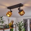 Betania Lampa Sufitowa Czarny, 2-punktowe