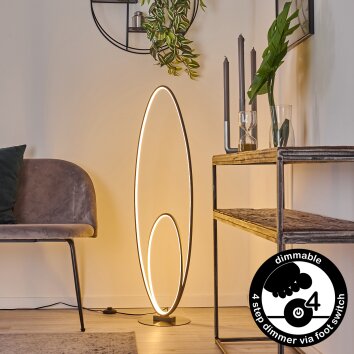 Harpeth Lampa Stojąca LED Szary, 1-punktowy