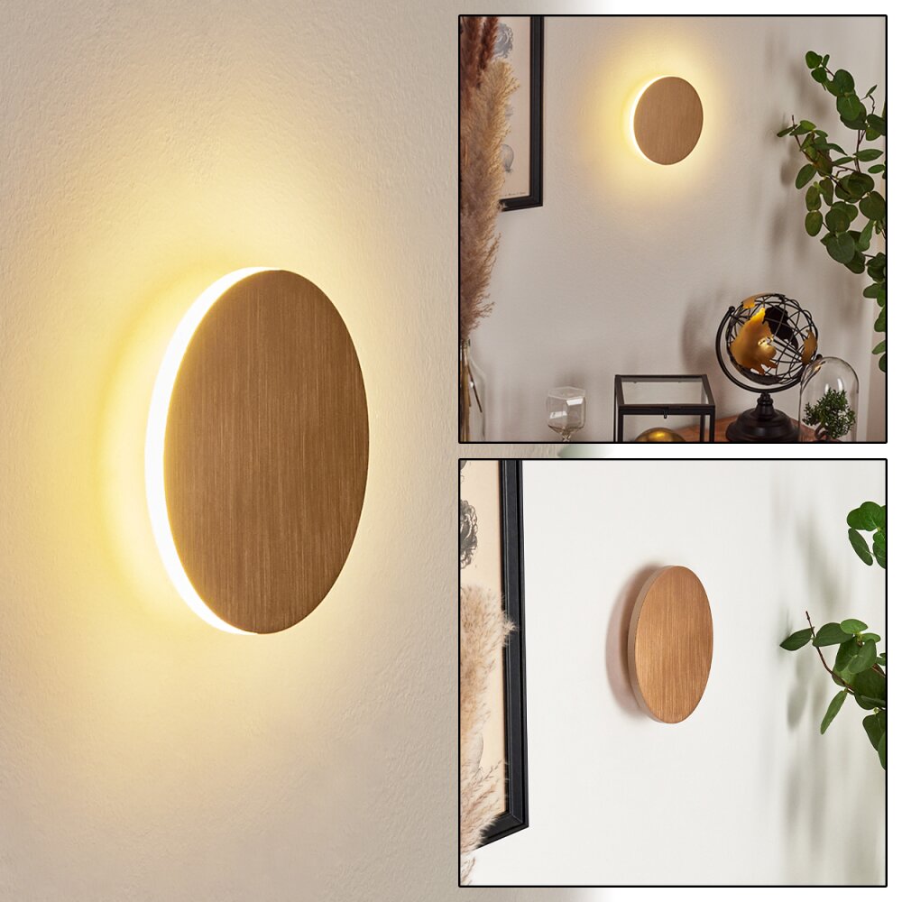Comallo Lampa ścienna LED Złoty, Mosiądz, 1-punktowy main product photo