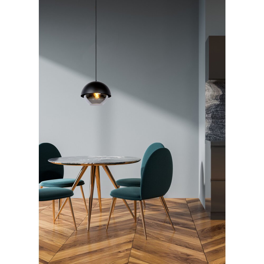 Lucide COOPER Lampa Wisząca Czarny, 1-punktowy main product photo