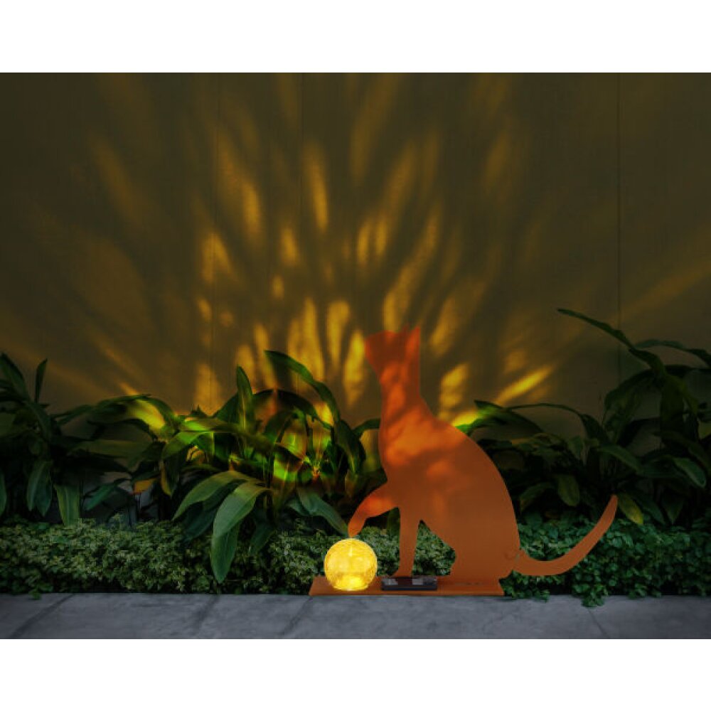 Globo KATZE Lampa solarna LED Rdzawy, 1-punktowy main product photo