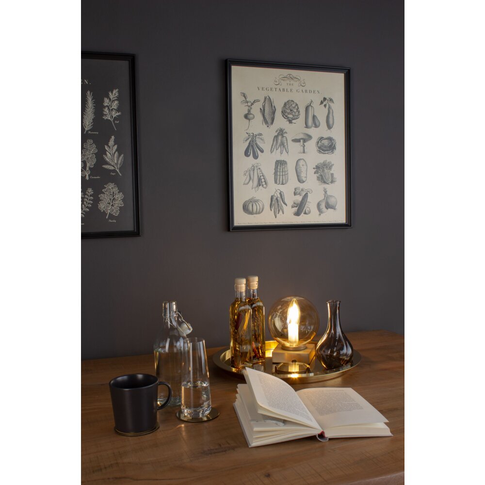 Luce Design PLUTO lampka nocna Złoty, 1-punktowy main product photo