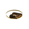 Reality Borgholm wentylator sufitowy LED Złoty, Czarny, 1-punktowy, Zdalne sterowanie