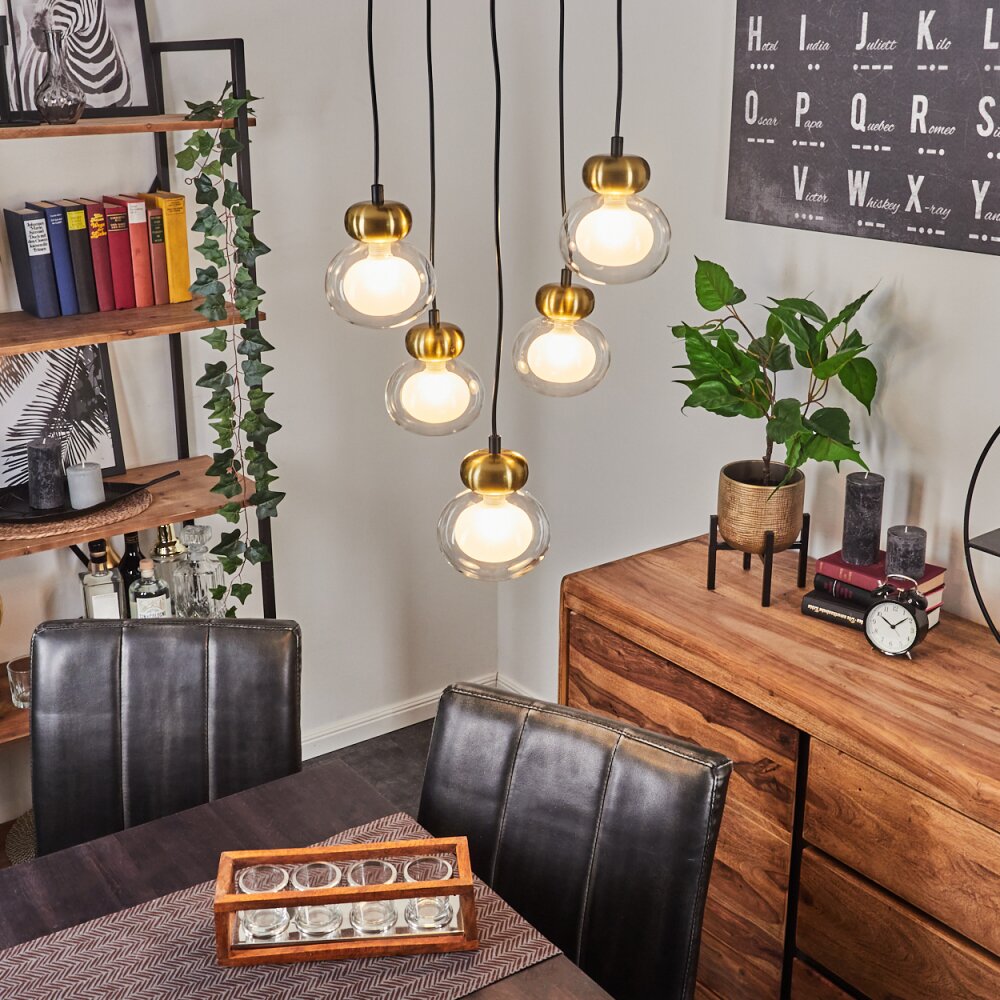 Arusi Lampa Wisząca Brązowy, Czarny, 5-punktowe main product photo
