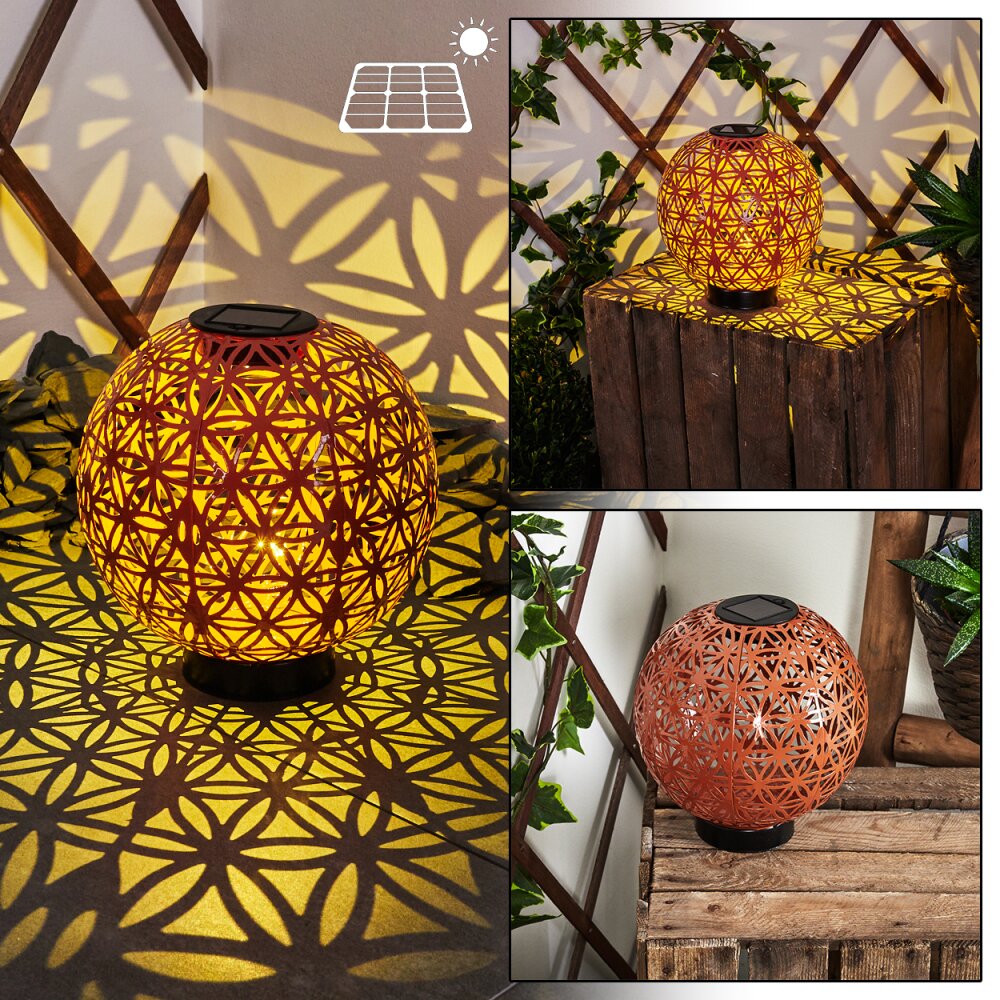 Leonard Lampa solarna LED Czerwony, Czarny, 1-punktowy main product photo
