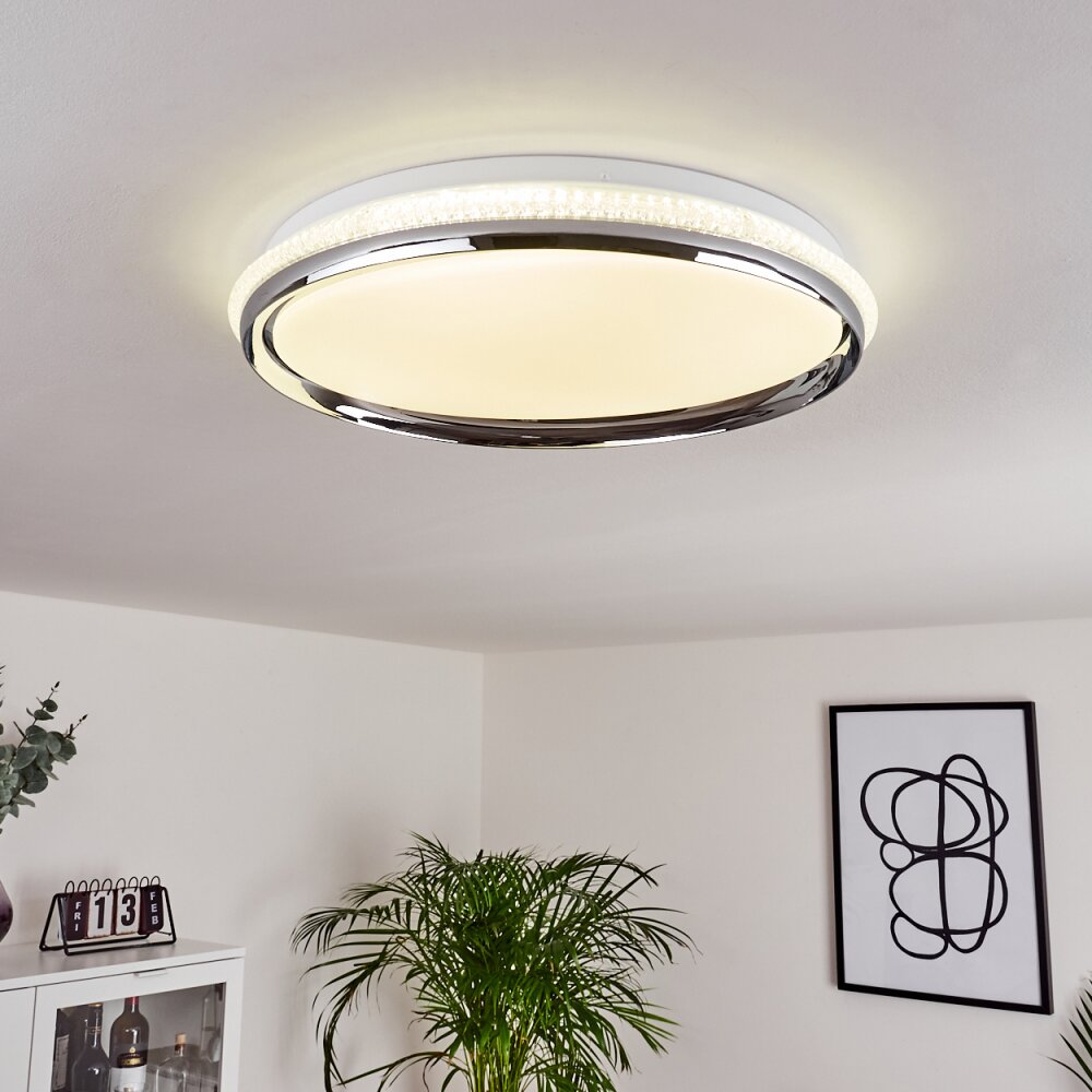 Alberton Lampa Sufitowa LED Chrom, Przezroczysty, Biały, 1-punktowy main product photo