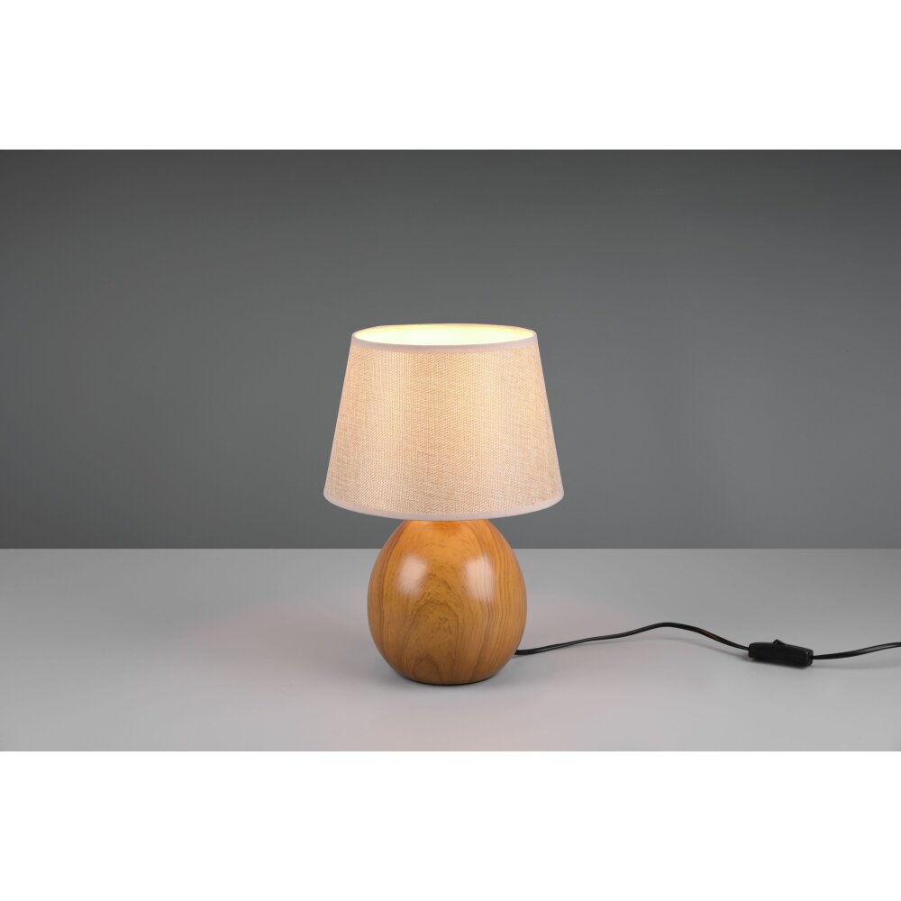 Reality LUXOR lampka nocna Wygląd drewna, 1-punktowy main product photo