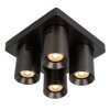Lucide NIGEL Lampa Sufitowa LED Stal nierdzewna, Czarny, 4-punktowe
