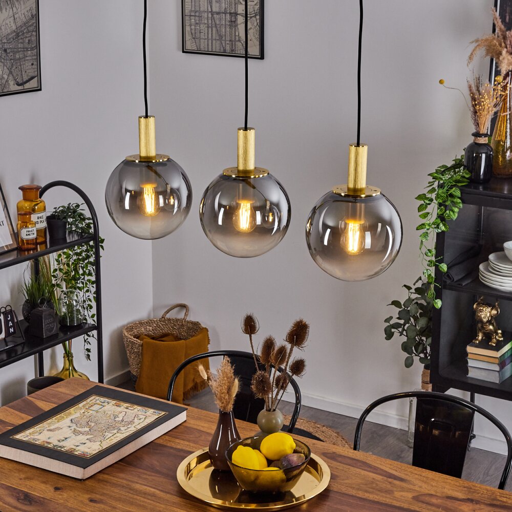 Berle Lampa Wisząca Mosiądz, 3-punktowe main product photo