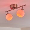 Motala Lampa Sufitowa LED Nikiel matowy, 2-punktowe, Zdalne sterowanie, Zmieniacz kolorów