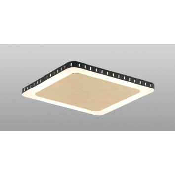 Luce Design Solaris Lampa Sufitowa LED Czarno-złoty, Biały, 1-punktowy
