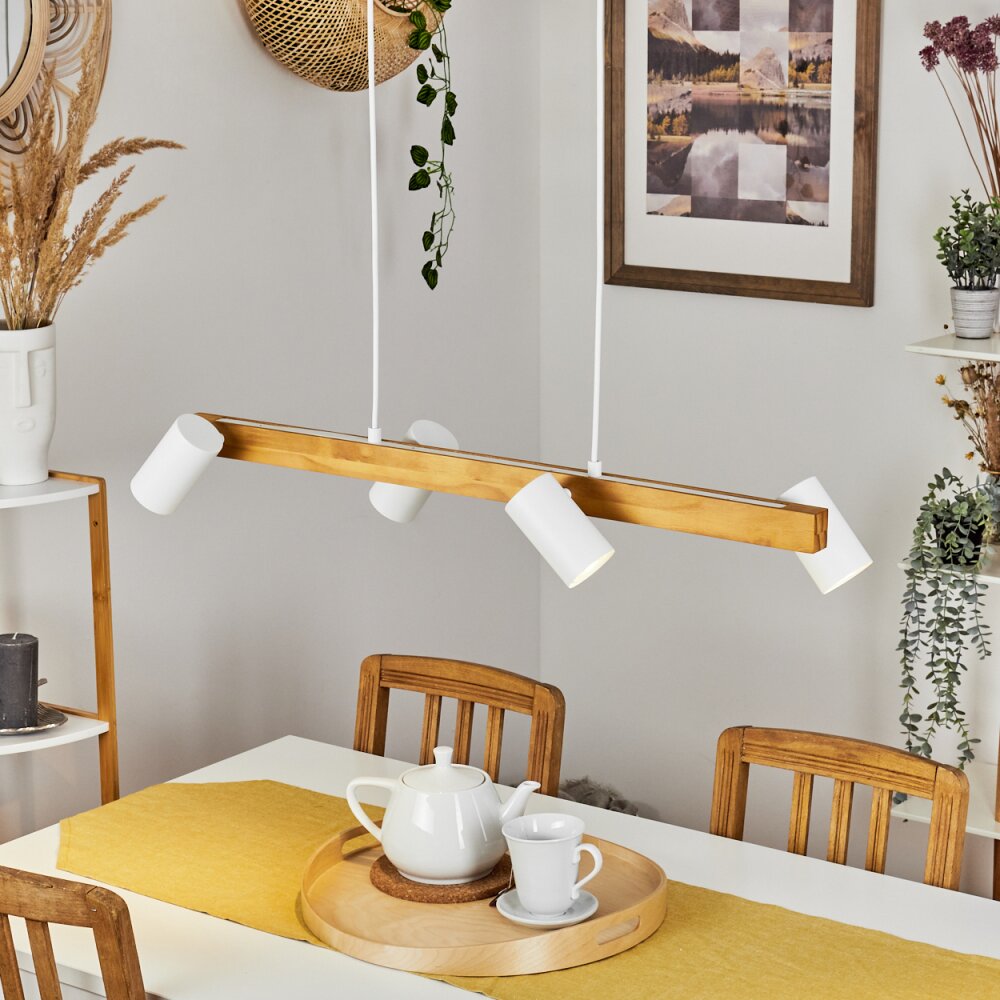 Zuoz Lampa Wisząca Ecru, Biały, 4-punktowe main product photo
