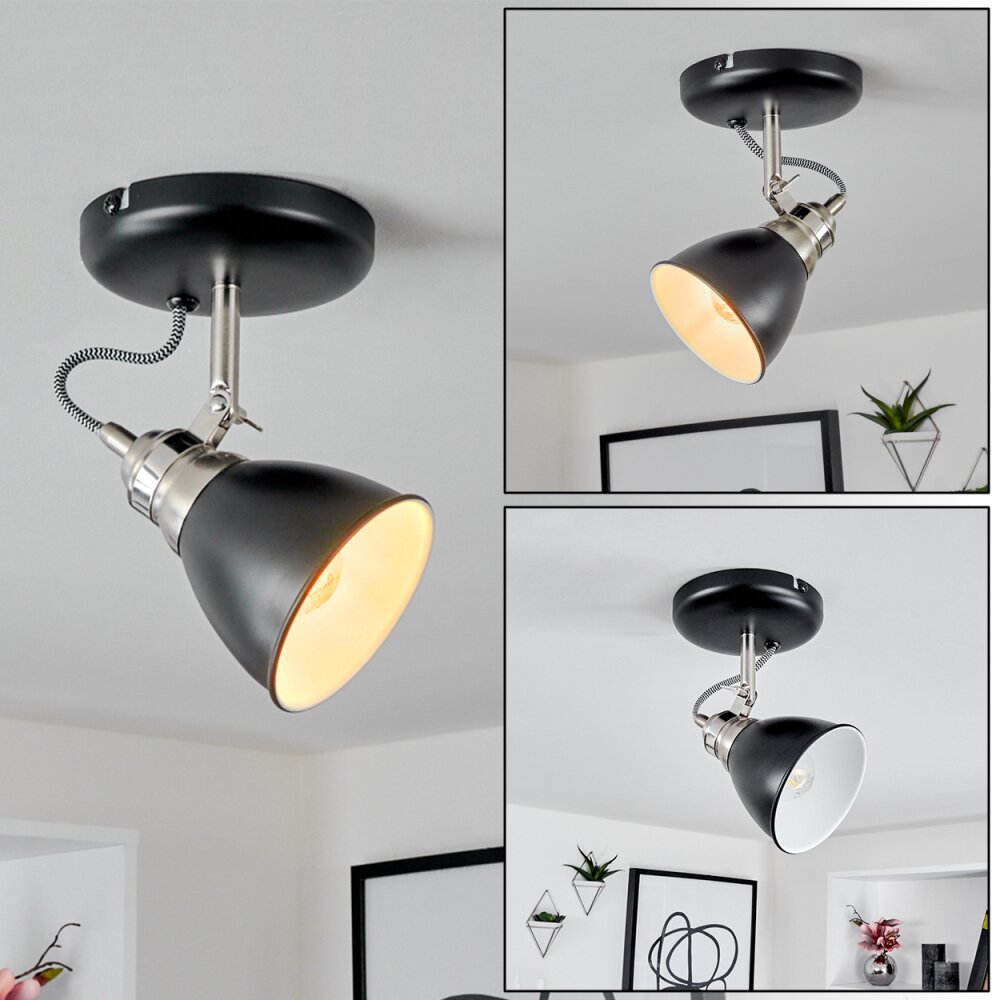 Gralingen Lampa Sufitowa Nikiel matowy, Czarny, Biały, 1-punktowy main product photo