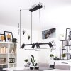 Zuoz Lampa Wisząca Czarny, 4-punktowe
