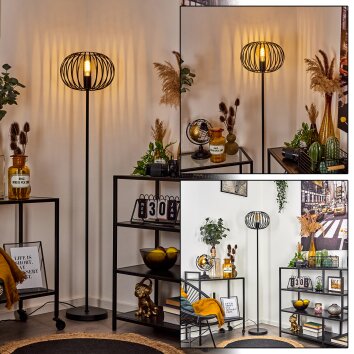 Trapichera Lampa Stojąca Czarny, 1-punktowy