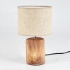 Korhola lampka nocna Brązowy, Chrom, Wygląd drewna, 1-punktowy