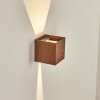 Tamarin Zewnętrzny kinkiet LED Antracytowy, Brązowy, Wygląd drewna, 1-punktowy