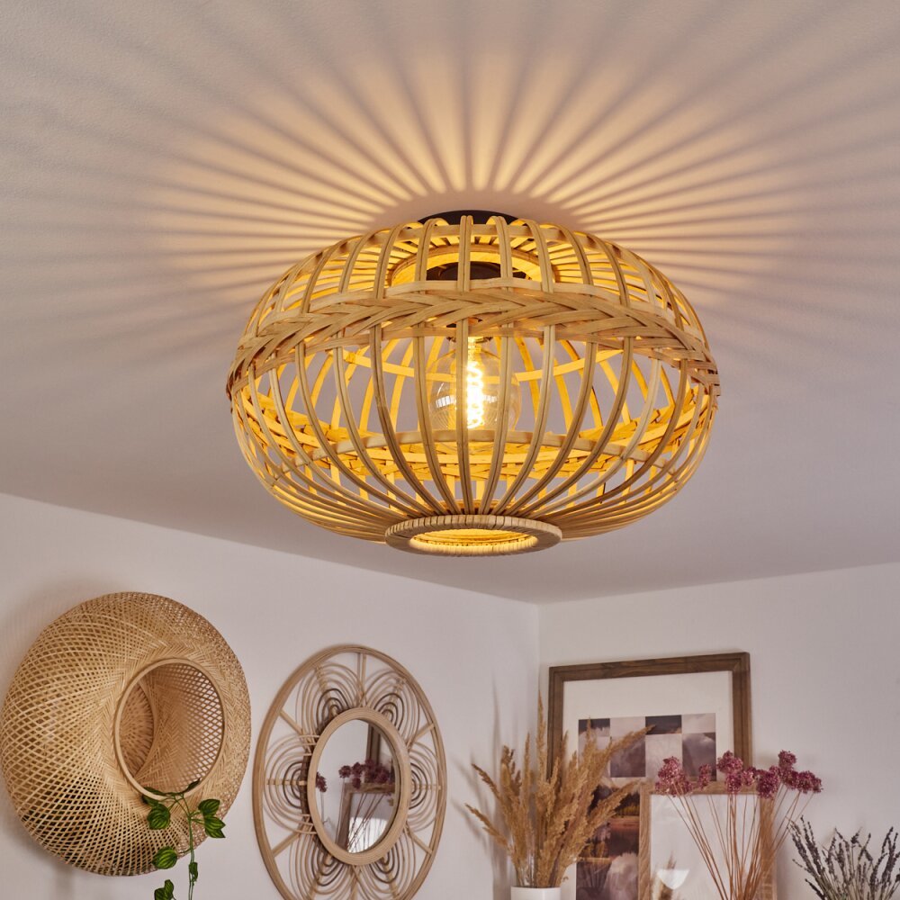 Egede Lampa Sufitowa Ecru, Czarny, 1-punktowy main product photo