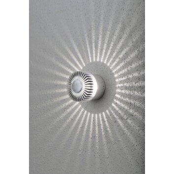Konstsmide MONZA lampa ścienna LED Aluminium, 1-punktowy