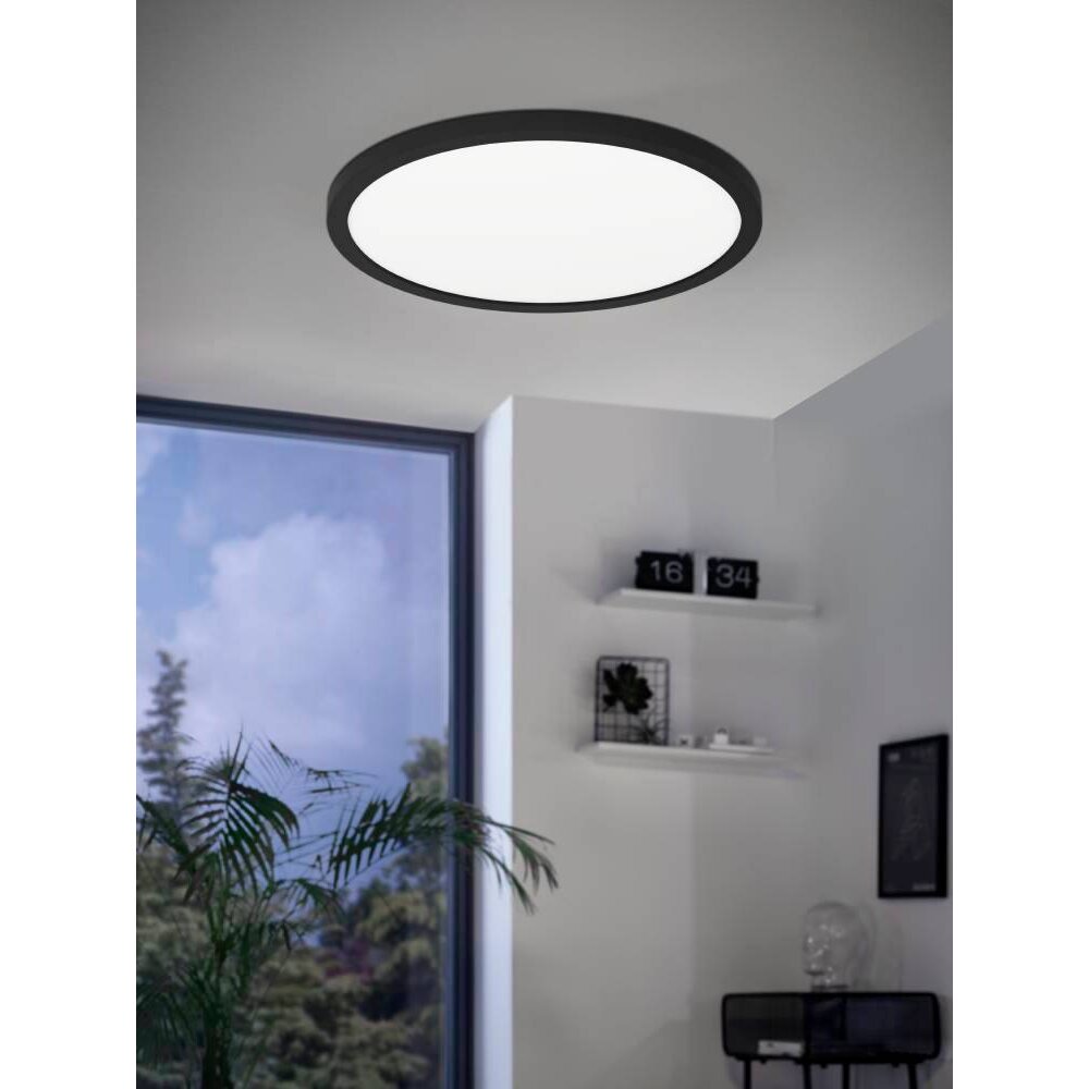 Eglo ROVITO-Z Lampa Sufitowa LED Czarny, 1-punktowy, Zmieniacz kolorów main product photo