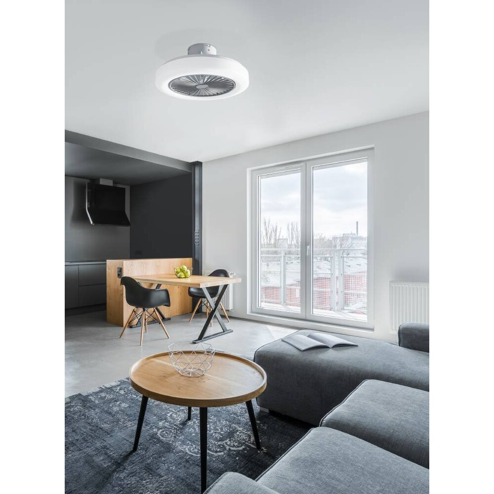 Eglo ORTONA wentylator sufitowy LED Biały, 3-punktowe main product photo