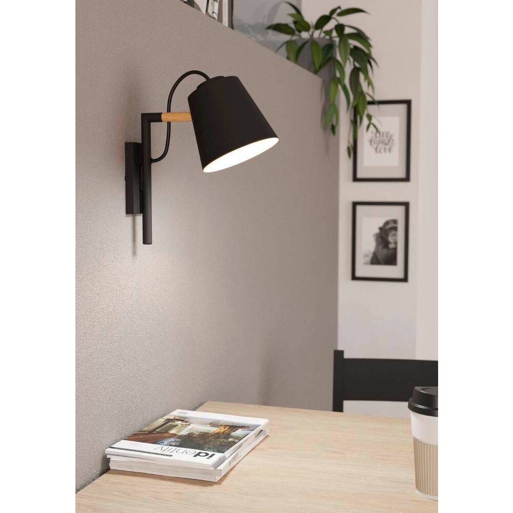 Eglo LACEY Lampa ścienna Brązowy, Czarny, 1-punktowy main product photo