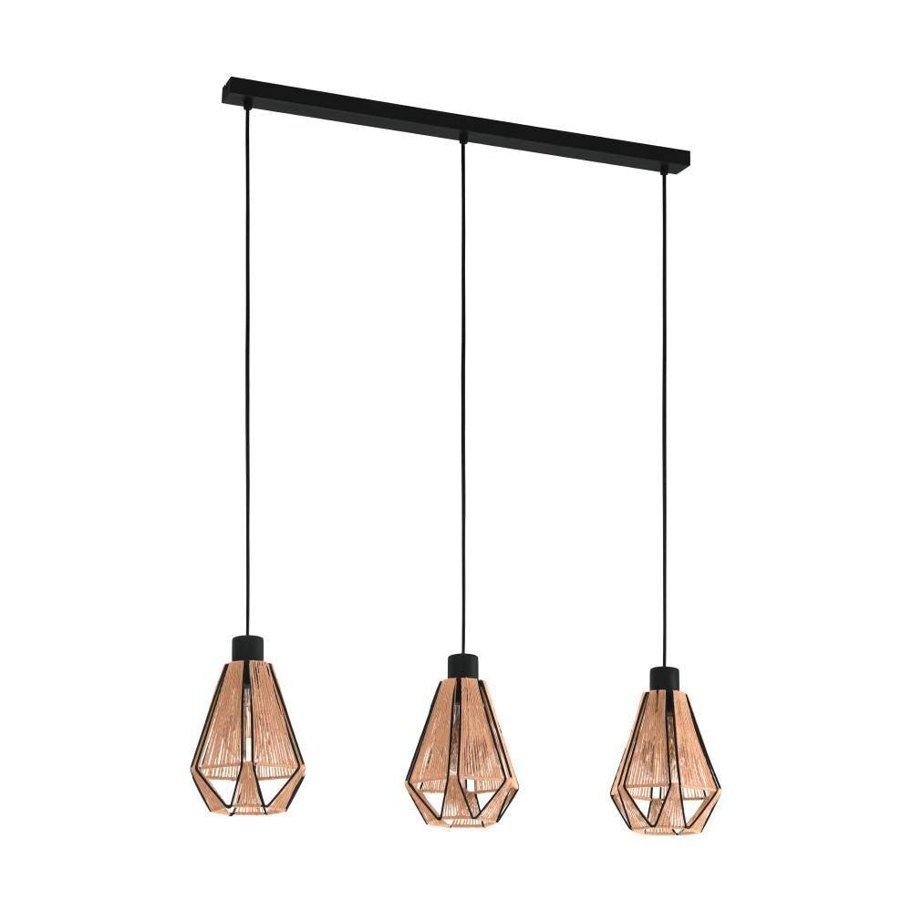 Eglo ADWICKLE Lampa Wisząca Czarny, 3-punktowe main product photo