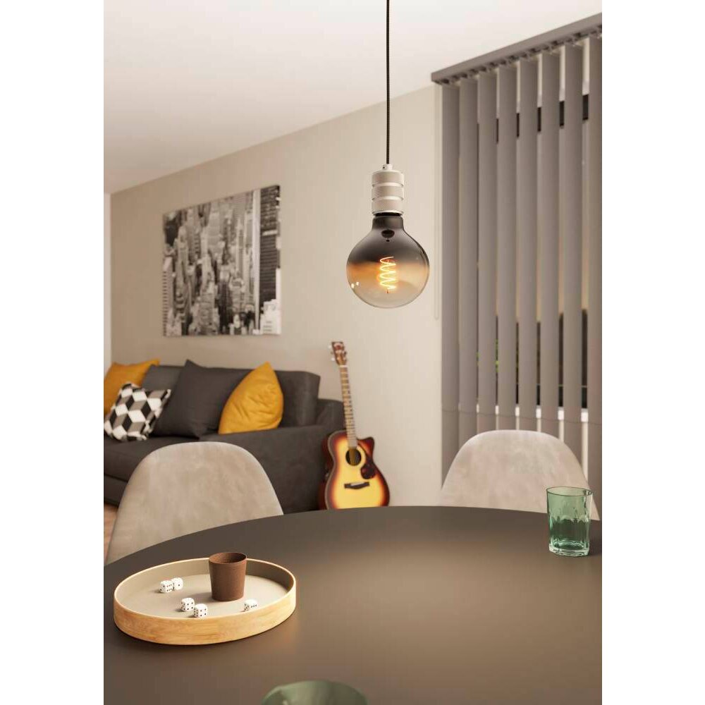 Eglo YORTH Lampa Wisząca Czarny, Srebrny, 1-punktowy main product photo