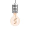 Eglo YORTH Lampa Wisząca Czarny, Srebrny, 1-punktowy