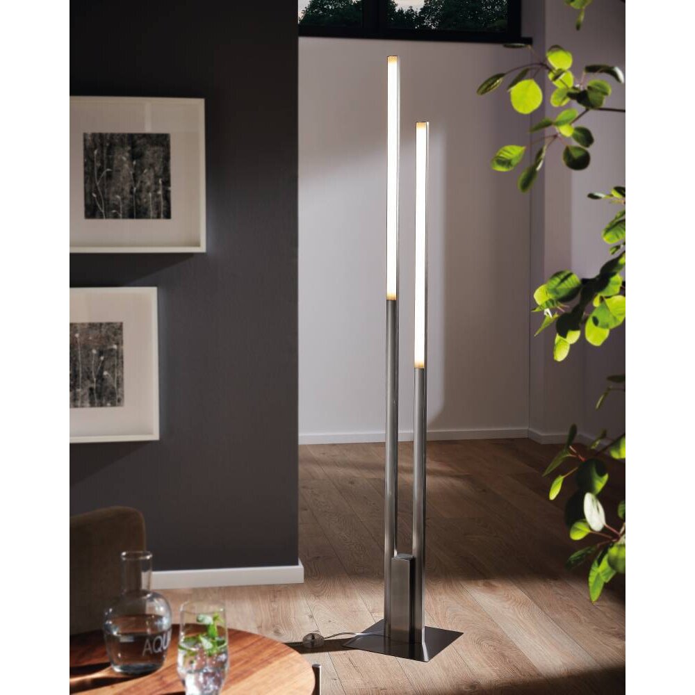 Eglo FRAIOLI-Z Lampa Stojąca LED Nikiel matowy, 2-punktowe, Zmieniacz kolorów main product photo