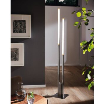Eglo FRAIOLI-Z Lampa Stojąca LED Nikiel matowy, 2-punktowe, Zmieniacz kolorów