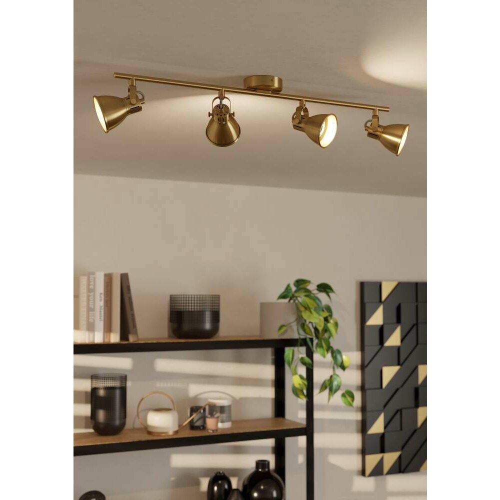 Eglo SERAS Lampa Sufitowa LED Złoty, Mosiądz, 4-punktowe main product photo