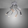 Paul Neuhaus PURE-GEMIN Lampa Sufitowa LED Aluminium, Mosiądz, Czarny, 6-punktowe