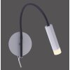 Paul Neuhaus PURE-GEMIN Lampa ścienna LED Aluminium, Czarny, 1-punktowy