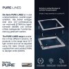 Paul Neuhaus PURE-LINES Lampa Sufitowa LED Antracytowy, 1-punktowy, Zdalne sterowanie