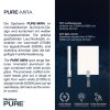 Paul Neuhaus PURE-MIRA Lampa ścienna LED Aluminium, 1-punktowy, Zdalne sterowanie