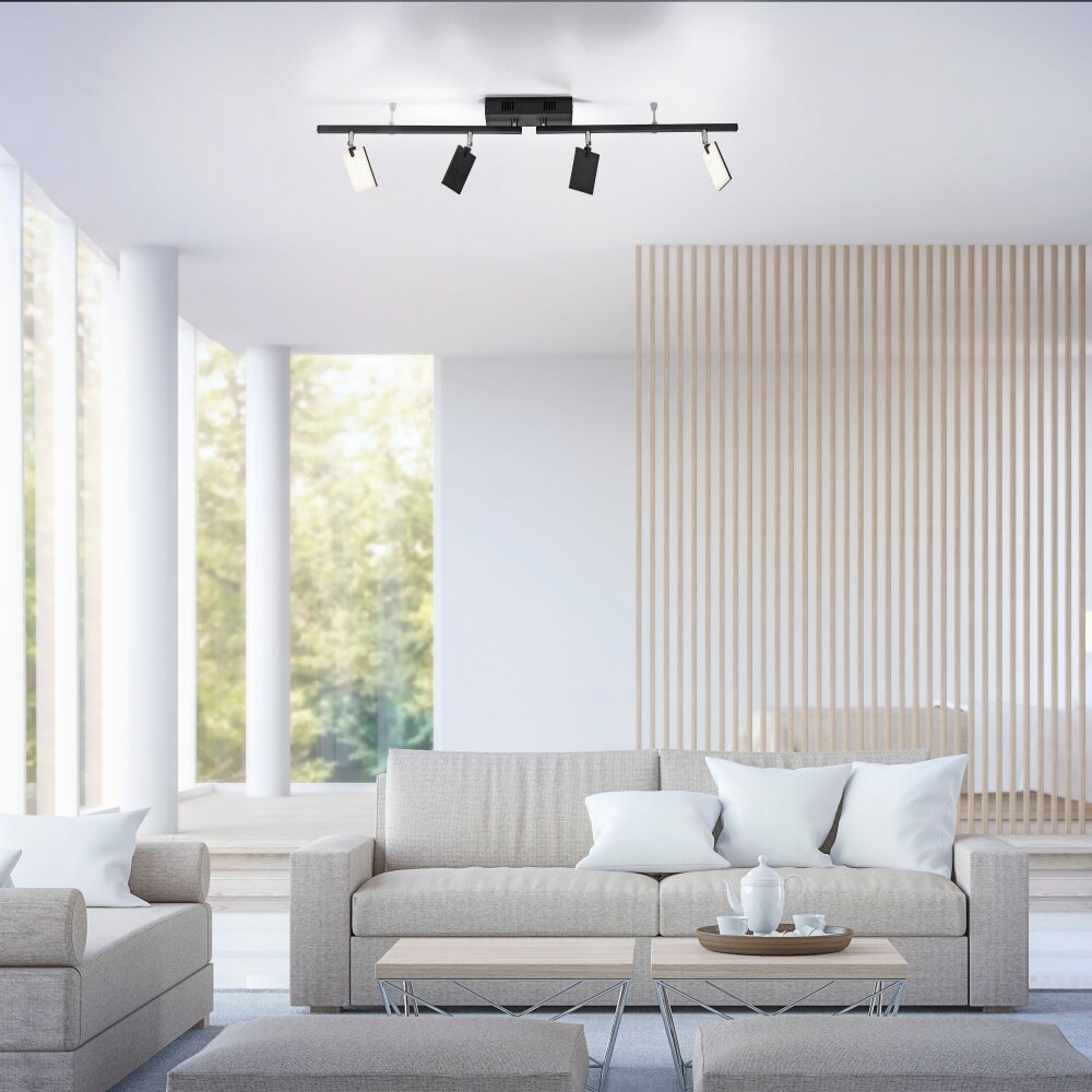 Paul Neuhaus PURE-MIRA Lampa Sufitowa LED Czarny, 4-punktowe, Zdalne sterowanie main product photo