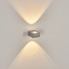 Curvel Zewnętrzny kinkiet LED Srebrny, 2-punktowe