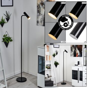 Dalheim Lampa Stojąca LED Czarny, 1-punktowy