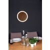 Luce Design MOON Lampa ścienna LED Brązowy, Wygląd drewna, Czarny, 1-punktowy