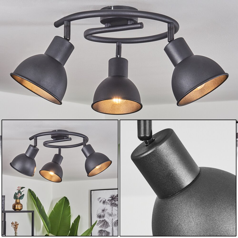 Kansela Lampa Sufitowa Czarny, 3-punktowe main product photo